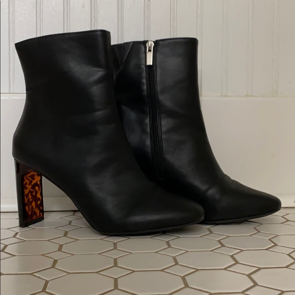Black Zipper Booties
